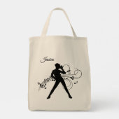 Moderne Dans Persoonlijk Tote Bag (Achterkant)