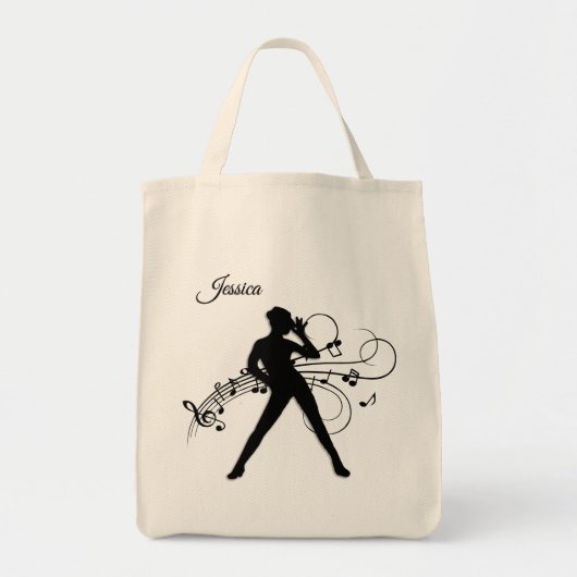Moderne Dans Persoonlijk Tote Bag (Voorkant)