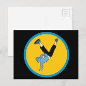 Moderne danseres voor hippe hopstijl briefkaart (Voorkant / Achterkant)