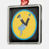 Moderne danseres voor hippe hopstijl metalen ornament (Links)