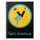 Moderne danseres voor hippe hopstijl notitieboek (Voorkant)
