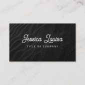 Moderne Dark Sand QR-code Visitekaartje (Voorkant)