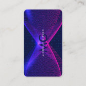 Moderne Data Scientist Software Engineer Paarse Visitekaartje (Voorkant)