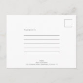 Moderne datumnummertypografie Roze Save the date Aankondigingskaart (Achterkant)