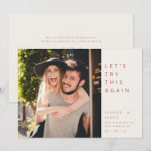 Moderne datumwijziging save the date (Voorkant / Achterkant)