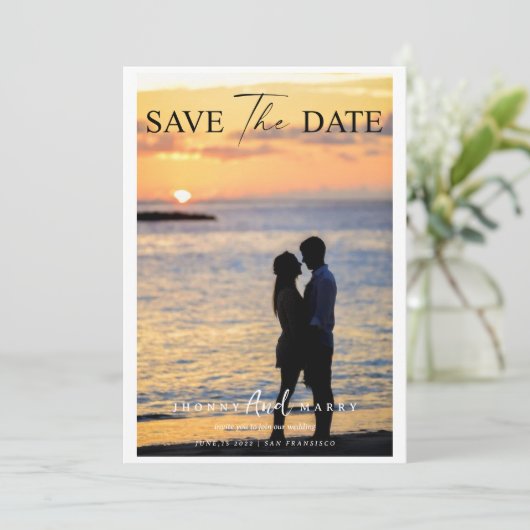 Moderne de Aangepaste Foto van het Manuscript spar Kaart (Staand voorkant)