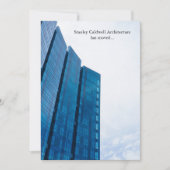 Moderne de Bouw Verticale Douanezaken die bewegen Aankondiging (Voorkant)