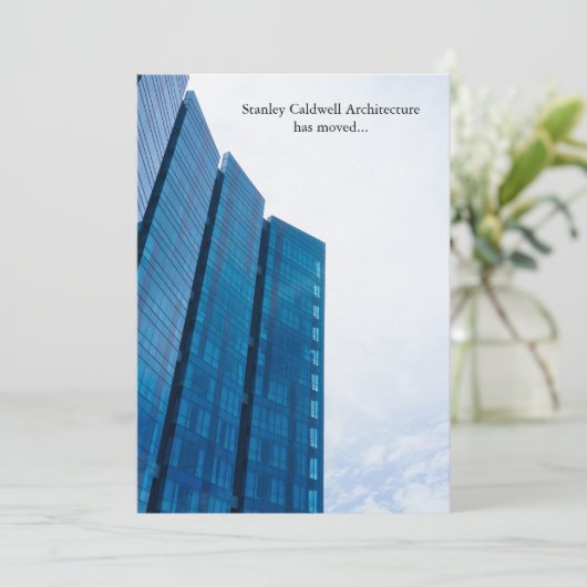 Moderne de Bouw Verticale Douanezaken die bewegen Aankondiging (Staand voorkant)