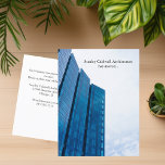 Moderne de Bouw Verticale Douanezaken die bewegen Briefkaart<br><div class="desc">Pas deze moderne zakelijke bewegende aankondigingsverticale briefkaarten aan met uw bedrijfsgegevens. Chique blauwe stadsgebouwen onder de aangepaste naam en het bericht van uw bedrijf. Onze kantoor is verhuisd naar een nieuw gebouw,  werk uw adresboek bij. Vul de achterkant van dit briefkaart in met uw nieuwe contactgegevens voor klantmarketing.</div>