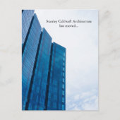 Moderne de Bouw Verticale Douanezaken die bewegen Briefkaart (Voorkant)