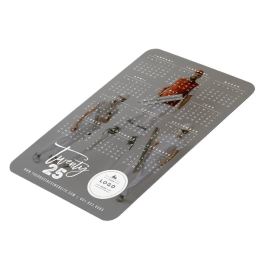 Moderne de Foto van de Vakantie van de Kalender 20 Magneet (Linkerzijde)