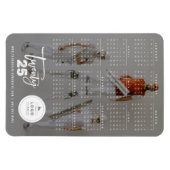Moderne de Foto van de Vakantie van de Kalender 20 Magneet (Horizontaal)