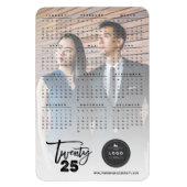 Moderne de Foto van de Vakantie van de Kalender 20 Magneet (Verticaal)