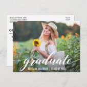 Moderne de Uitnodiging van de Partij van de Gradua (Voorkant / Achterkant)