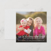 Moderne Decking Nieuwe Hallen Foto Vakantie Verhui Aankondiging (Voorkant / Achterkant)