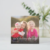 Moderne Decking Nieuwe Hallen Foto Vakantie Verhui Aankondiging (Staand voorkant)