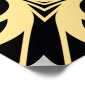  moderne deco abstracte geometrische zeemijlen poster (Hoek)