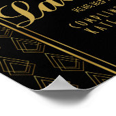 Moderne deco-dames wc-bord - toiletartikelen poster (Hoek)