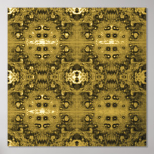 Moderne deco Golden Geometric Poster print