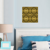 Moderne deco Golden Geometric Poster print (Insitu (Slaapkamer))