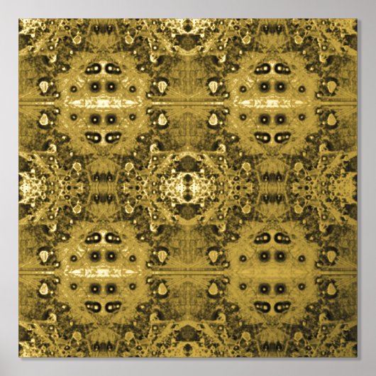 Moderne deco Golden Geometric Poster print (Voorkant)