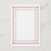 Moderne deco | Rode en Zilveren Bruiloft Gast Deta Informatiekaartje (Achterkant)