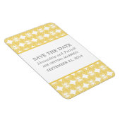 Moderne Deco sparen de Magnetdatum, Geel Magneet (Rechterzijde)