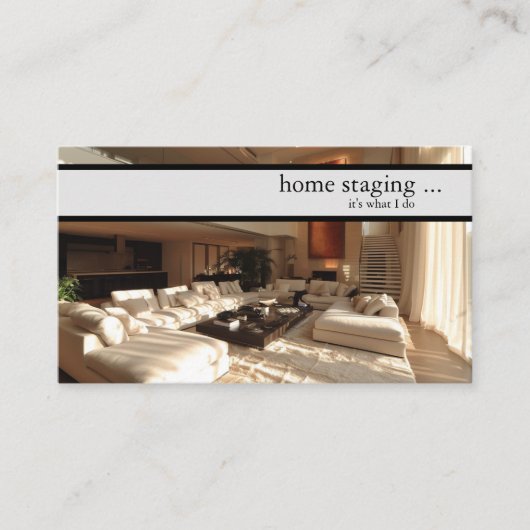 Moderne Decorateur Home Staging Visitekaartje (Voorkant)