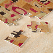 Moderne decoratieve abstracte legpuzzel (Zijkant)