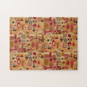 Moderne decoratieve abstracte legpuzzel (Horizontaal)