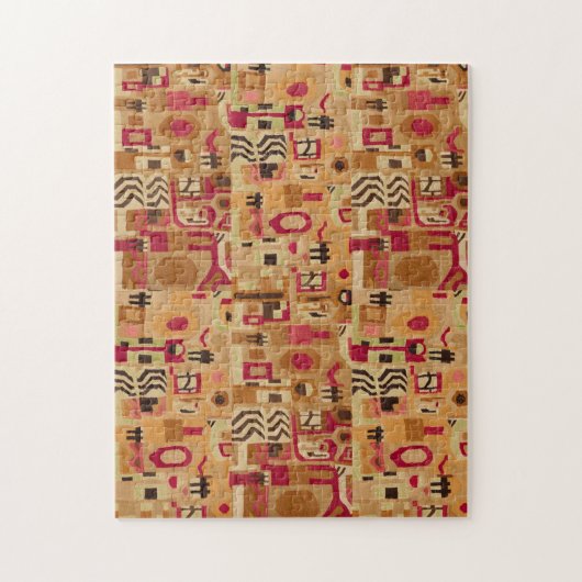 Moderne decoratieve abstracte legpuzzel (Verticaal)
