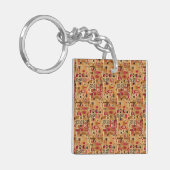 Moderne decoratieve abstracte sleutelhanger (Voorkant Links)