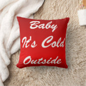 Moderne decoratieve Baby Het is koud buiten gooi p Kussen (Deken)