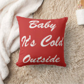 Moderne decoratieve Baby is buiten koud Kussen (Deken)