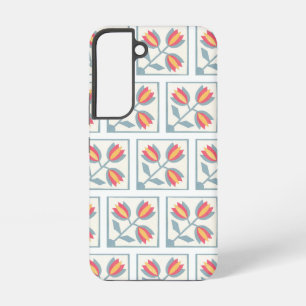Moderne decoratieve bloemenpatroon samsung galaxy hoesje