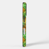 Moderne decoratieve geometrische glas-in-lood Case-Mate iPhone case (Achterkant / Rechts)