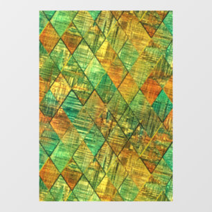 Moderne decoratieve geometrische glas-in-lood raamsticker