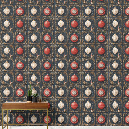 Moderne decoratieve kerstballen behang