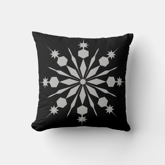 Moderne decoratieve kristallen sneeuwvlok kussen (Voorkant)