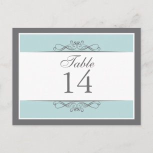 Moderne decoratieve tabelkaart briefkaart