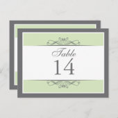 Moderne decoratieve tafel nummer Kaart (Voorkant / Achterkant)