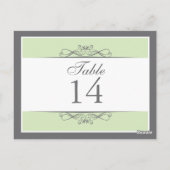Moderne decoratieve tafel nummer Kaart (Achterkant)
