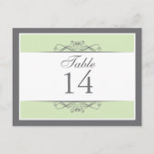 Moderne decoratieve tafel nummer Kaart (Voorkant)