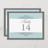 Moderne decoratieve tafel nummer Kaart (Voorkant / Achterkant)