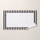 Moderne decoratieve zwart-witte streep bad handdoek (Handdoek)