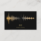 Moderne Deejay DJ-muziekbeat professionele QR-code Visitekaartje (Voorkant)