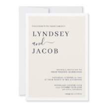 Moderne Deep Navy Blue en Cream Bruiloft