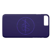 Moderne Deep Purple Kleuren | Coole Naam & Monogra Case-Mate iPhone Case (Achterkant (Horizontaal))