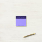 Moderne Deep Purple Kleuren | Coole Naam & Monogra Post-it® Notes (Op bureau)