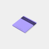 Moderne Deep Purple Kleuren | Coole Naam & Monogra Post-it® Notes (Schuin)